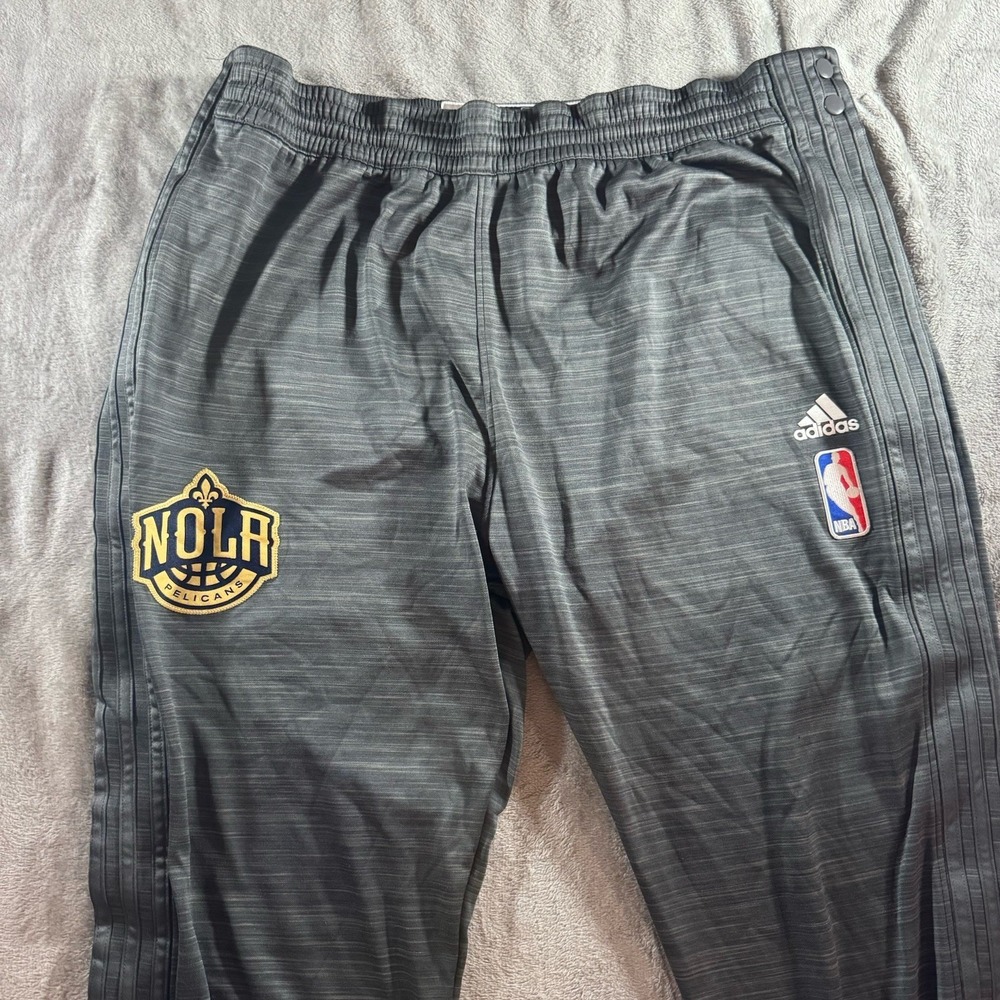 Nike New Orleans Pelicans Team‎ Issued Pants XL L+2 Gray Tearaway #1 Warmup Pels - Picture 3 of 11